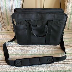 Black Men's Laptop Messenger Bag Briefcase